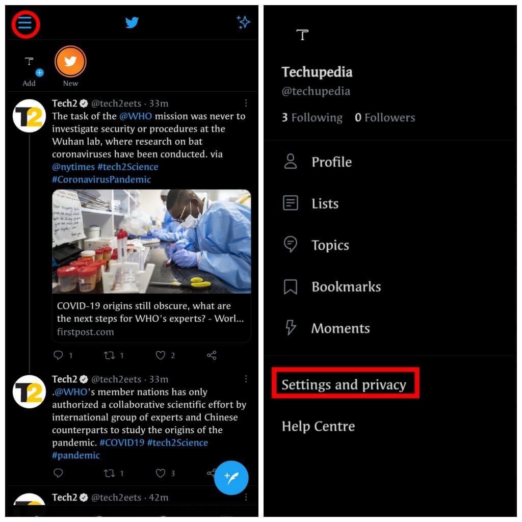 how to change twitter handle in mobile