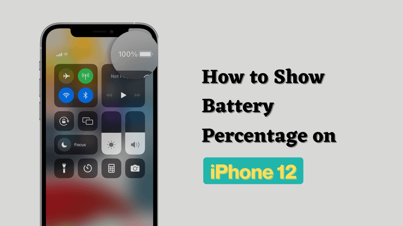 how to show battery percentage on iphone 12