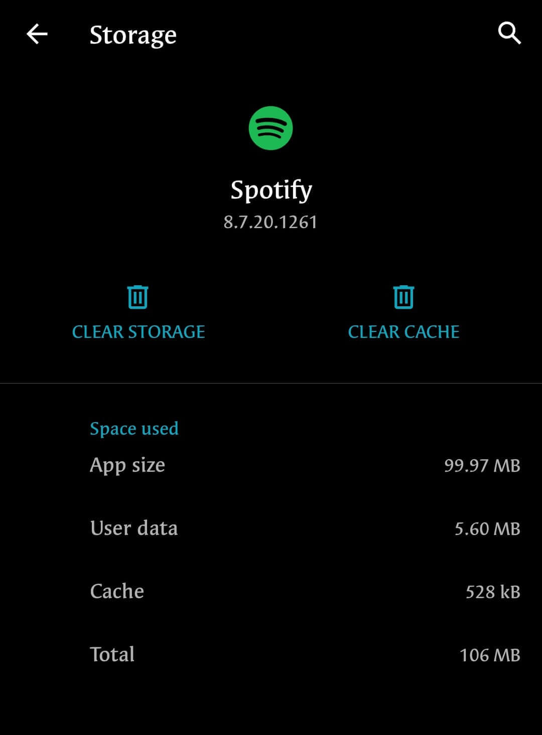 clear app cache and data