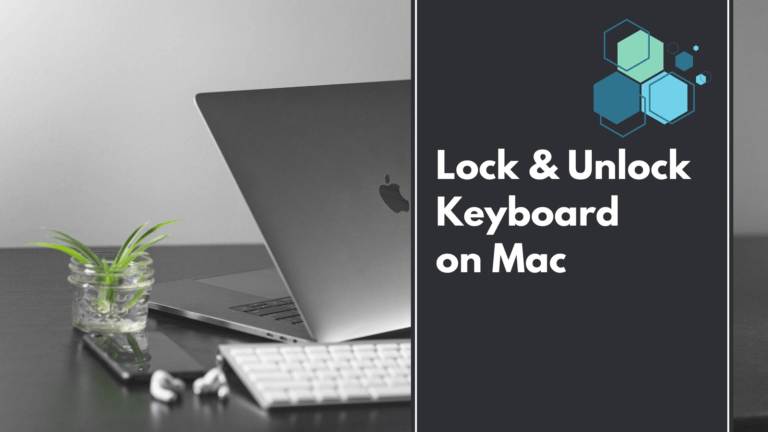 how to lock keyboard on mac