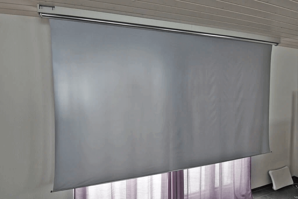 Window Shades as projector screen